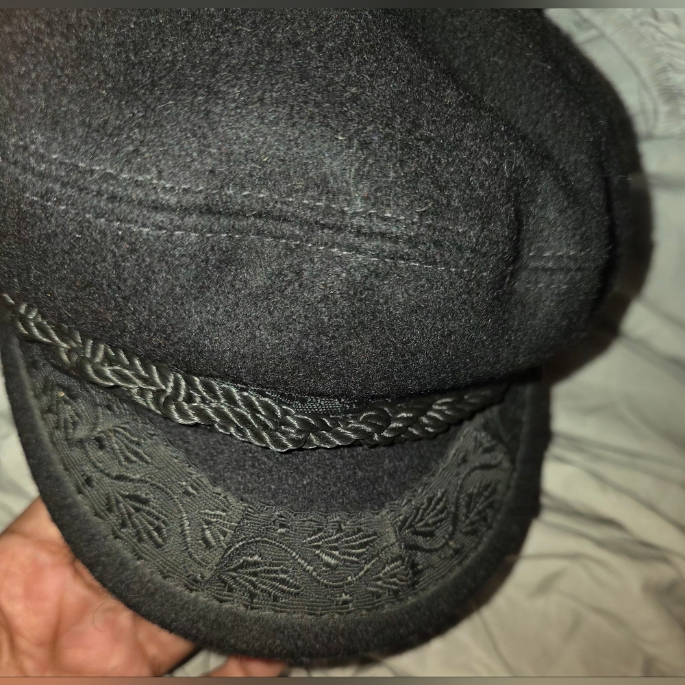 Authentic Black Fisherman Wool‎ Cap